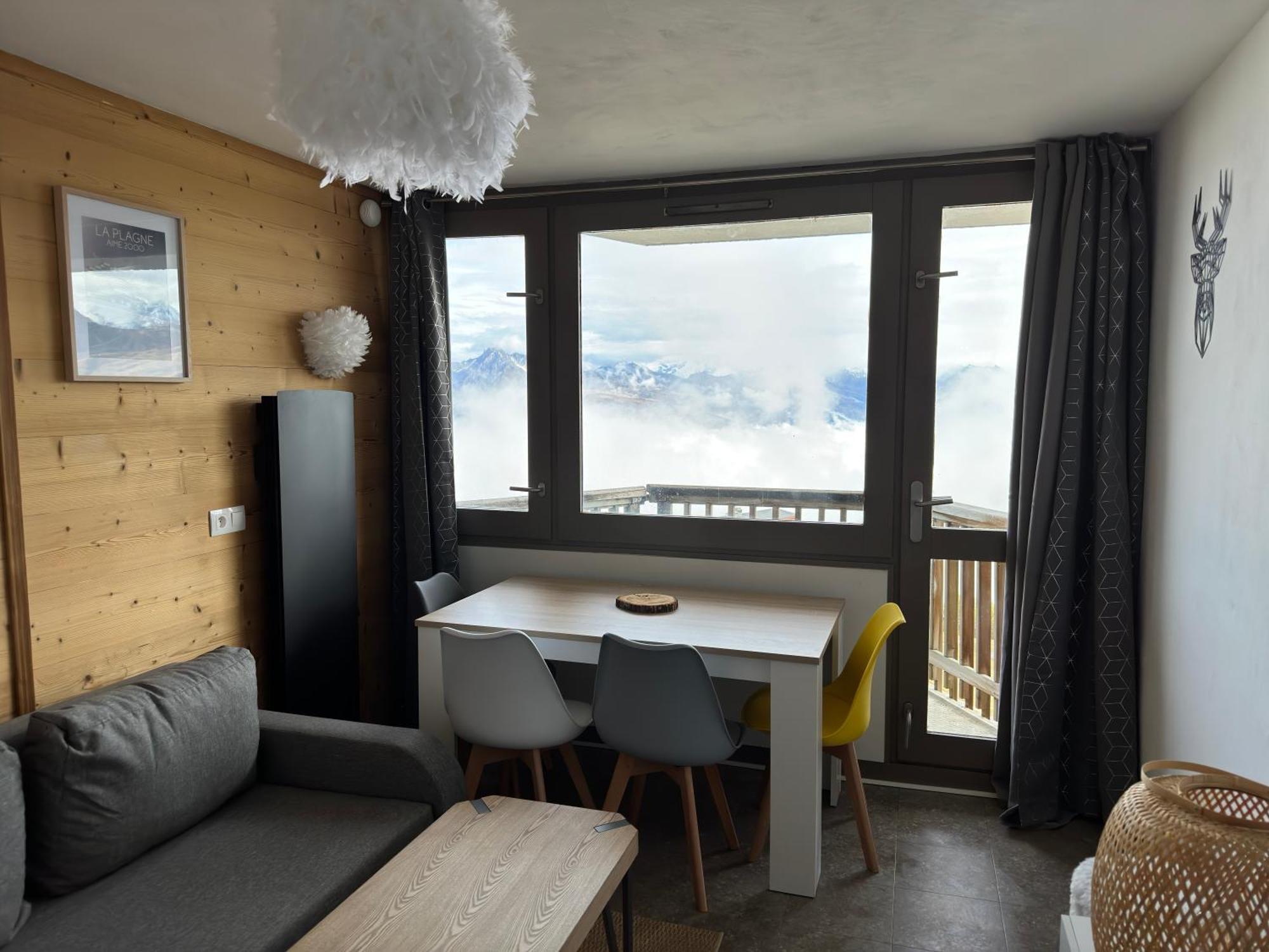 Paquebot Des Neiges - Appartement 4 Personnes - Vue Mont Blanc La Plagne Ngoại thất bức ảnh