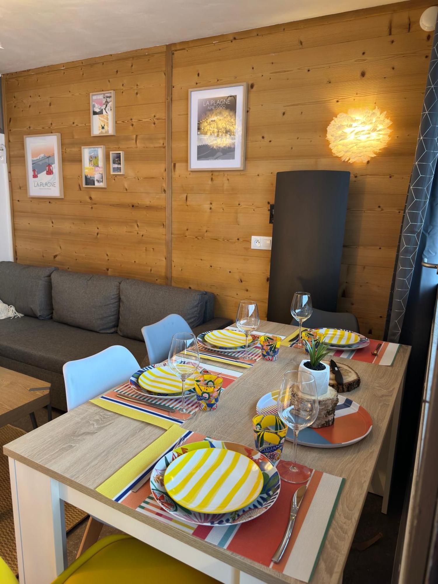 Paquebot Des Neiges - Appartement 4 Personnes - Vue Mont Blanc La Plagne Ngoại thất bức ảnh